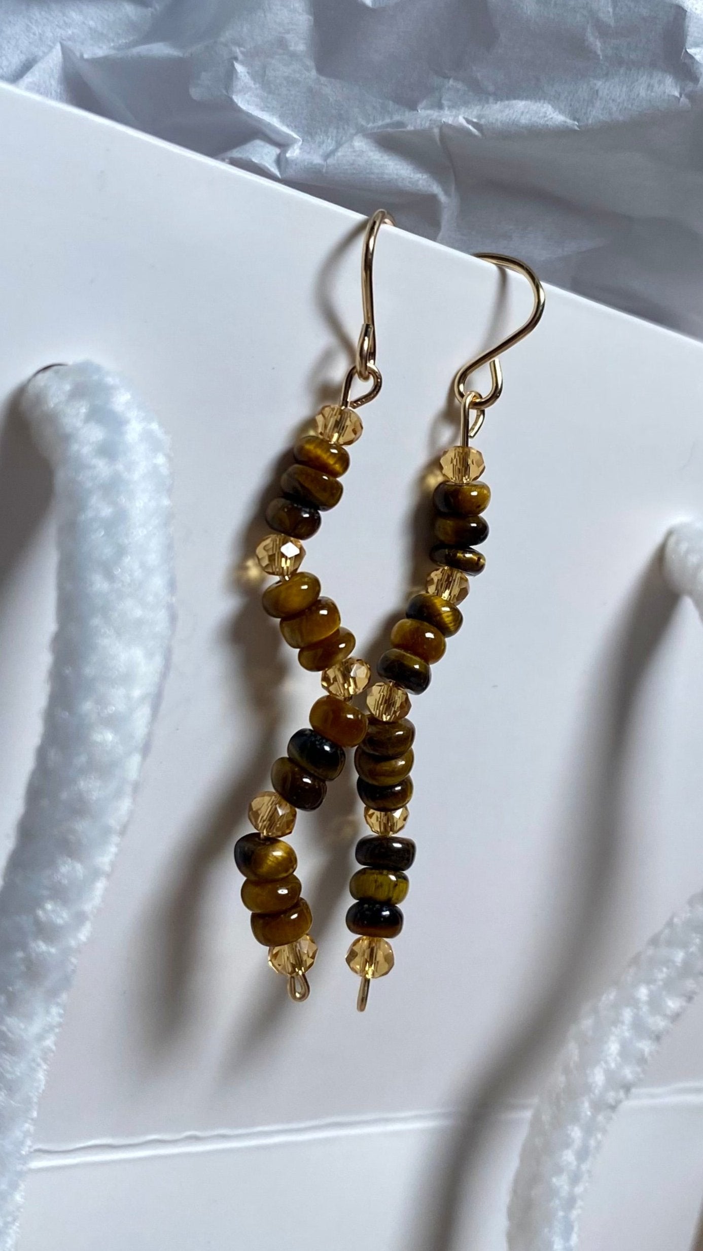 Mackenzie Tiger Eye Earrings