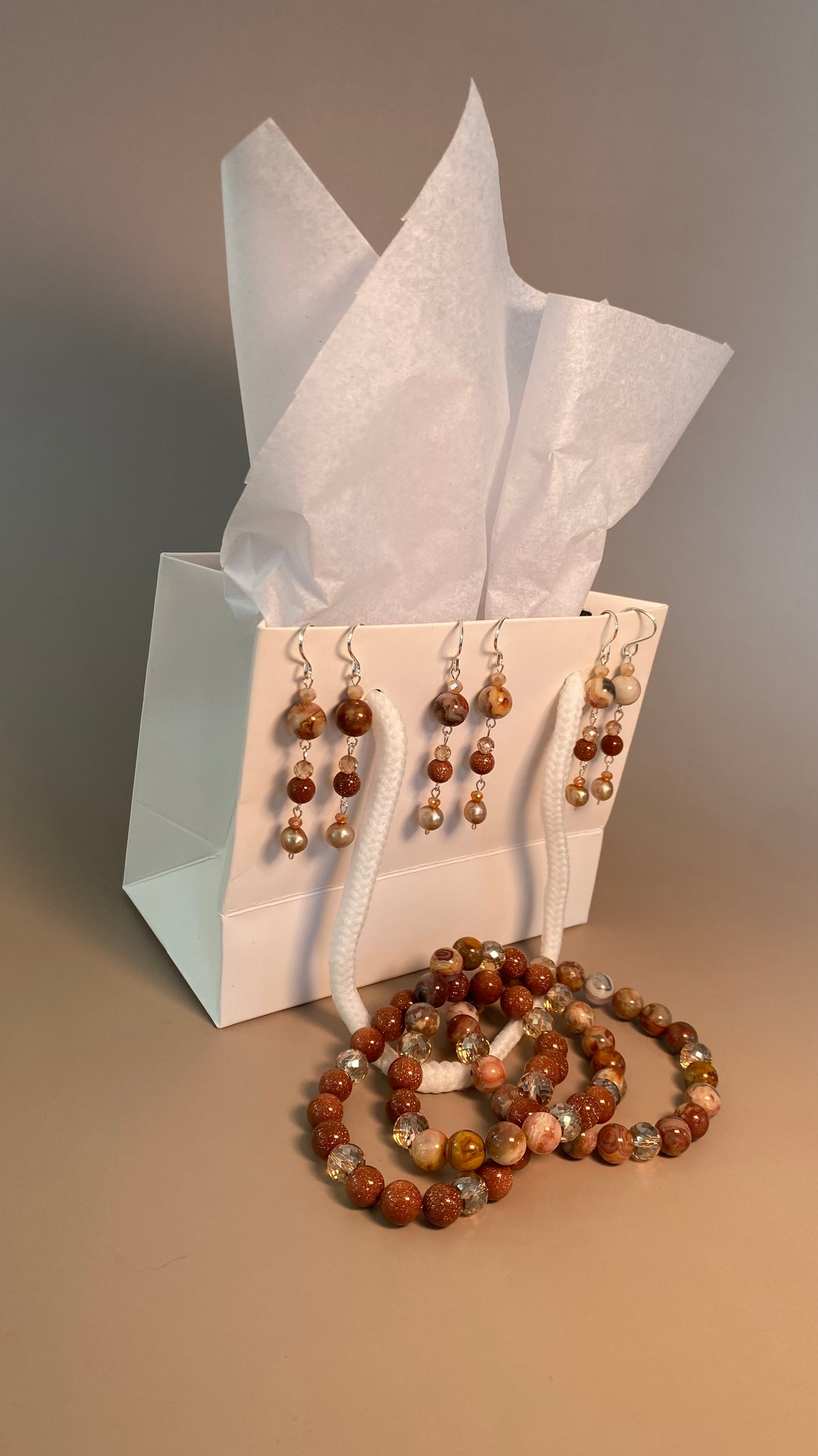 Mimi Crazy Lace Agate 8mm Bracelet