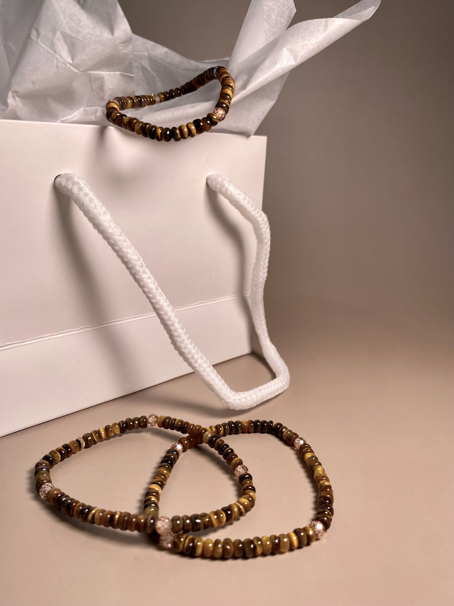 Mackenzie 4mm Tiger Eye Bracelet