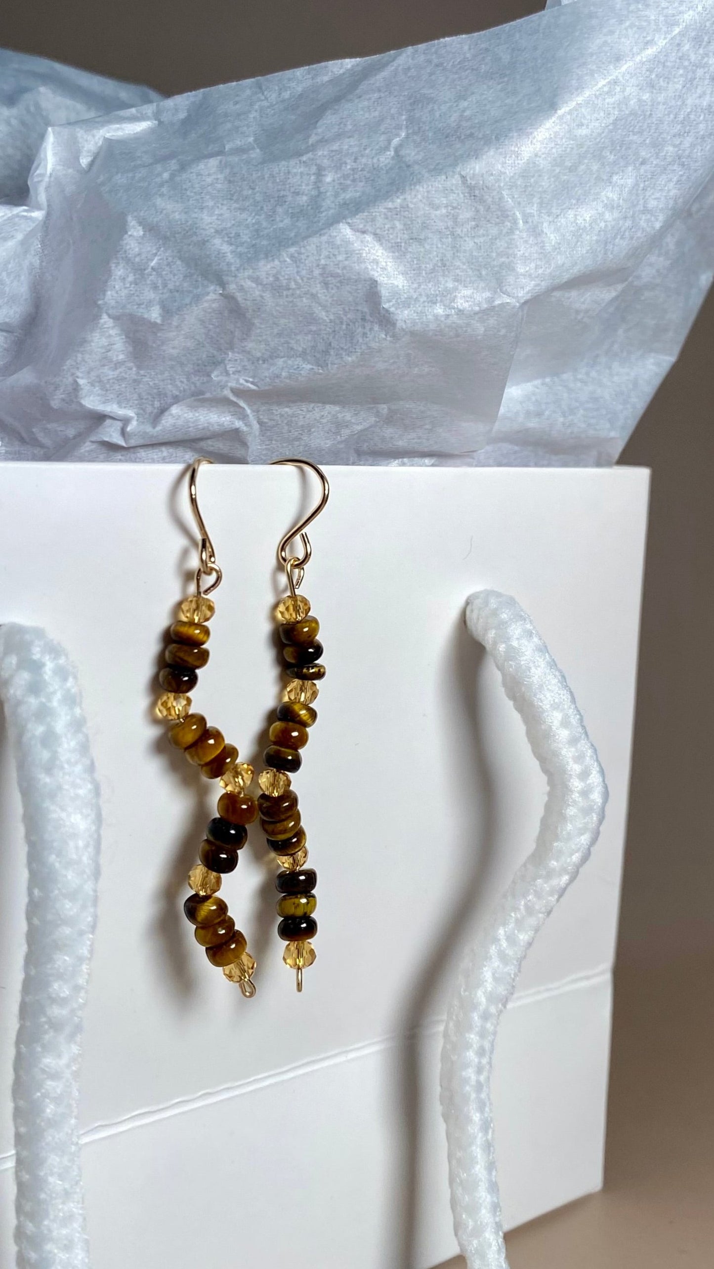 Mackenzie Tiger Eye Earrings