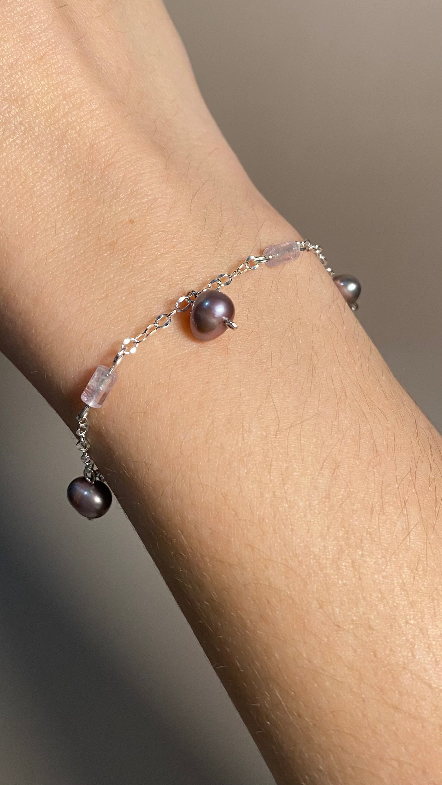 Caitlin Amethyst Chain Bracelet