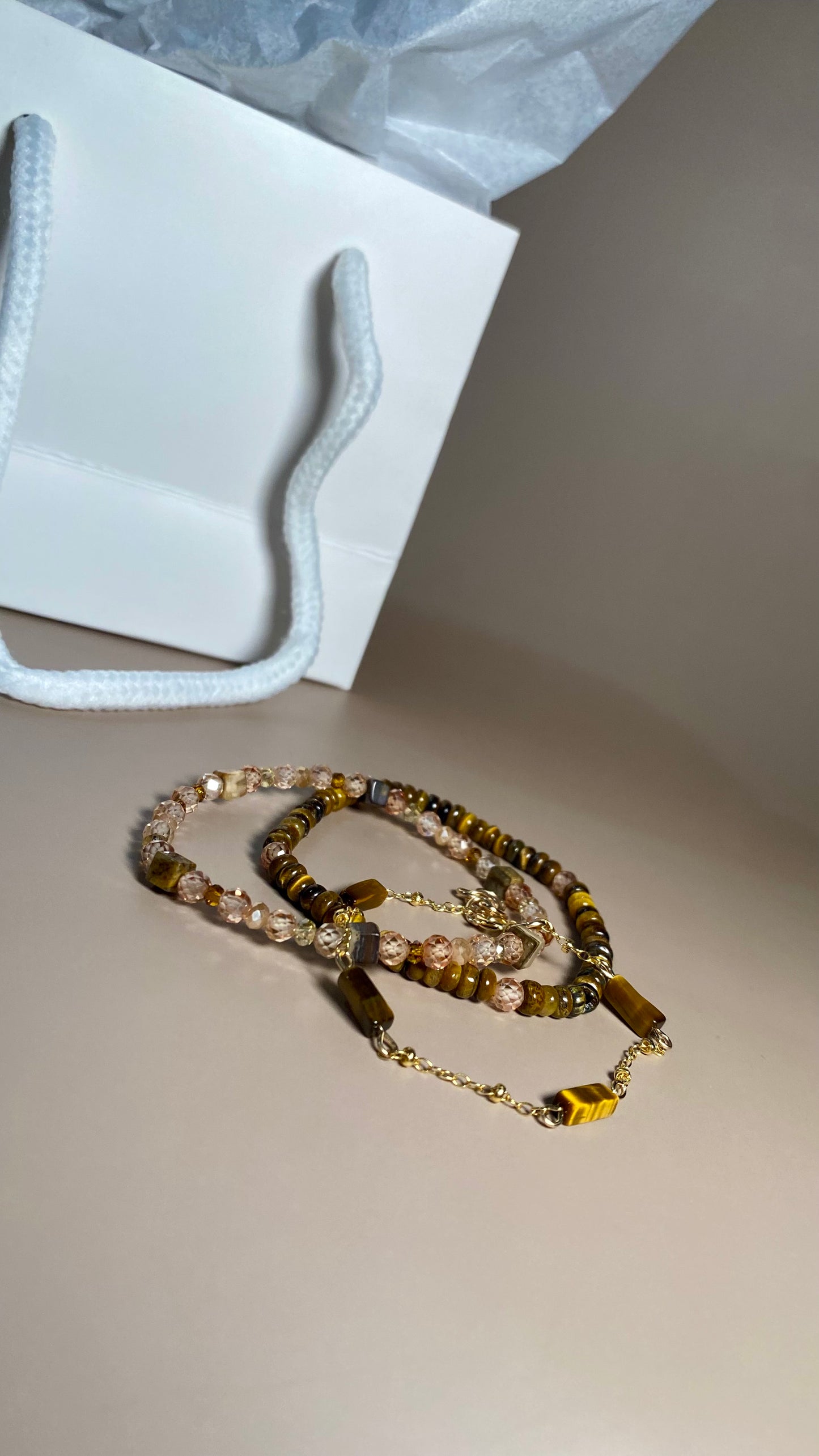 Mackenzie Tiger Eye Chain Bracelet