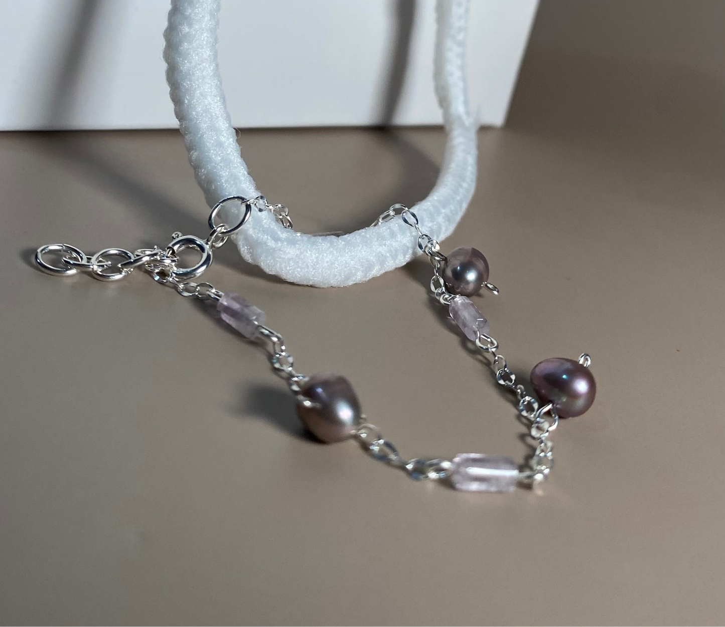 Caitlin Amethyst Chain Bracelet