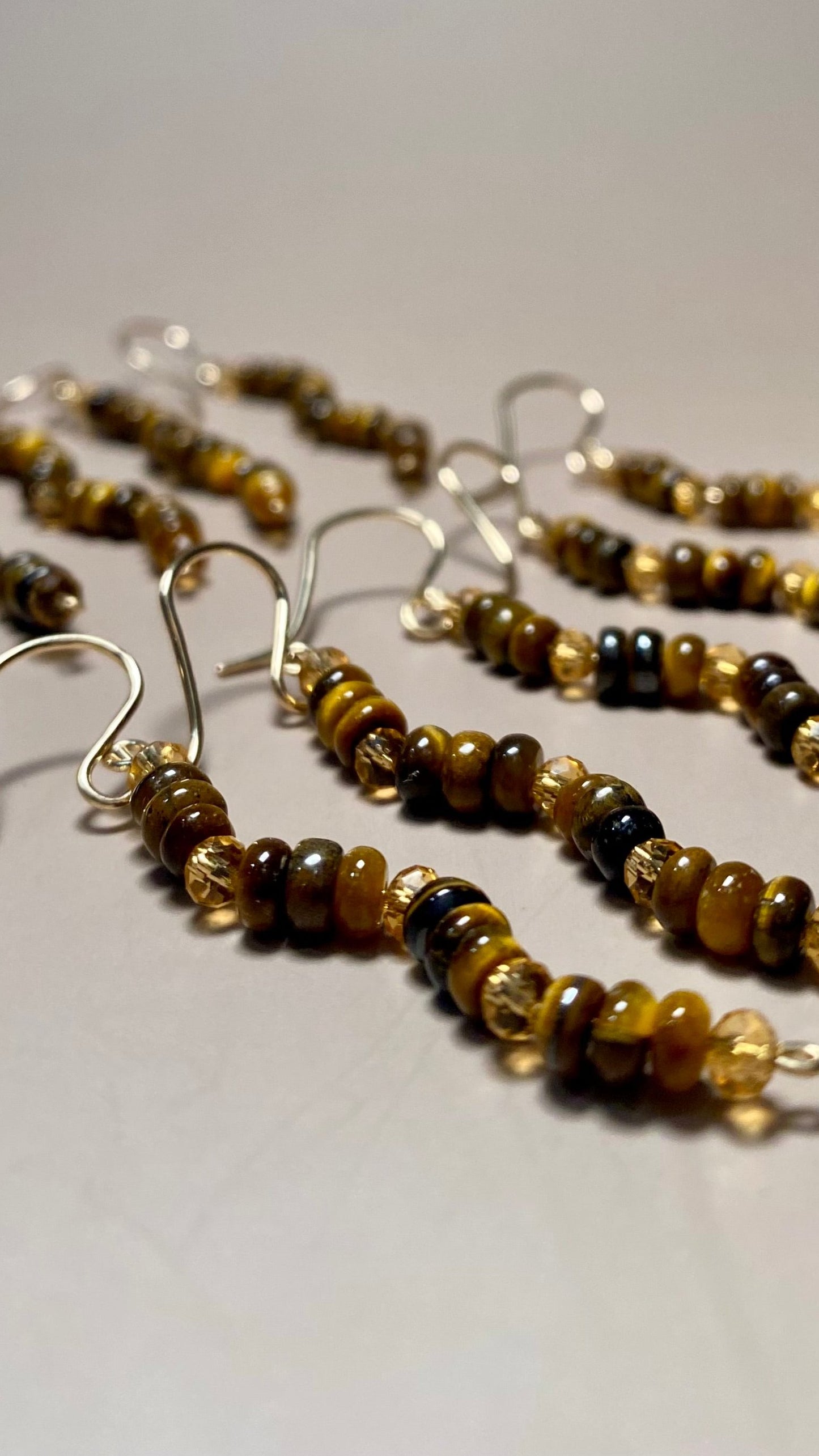 Mackenzie Tiger Eye Earrings