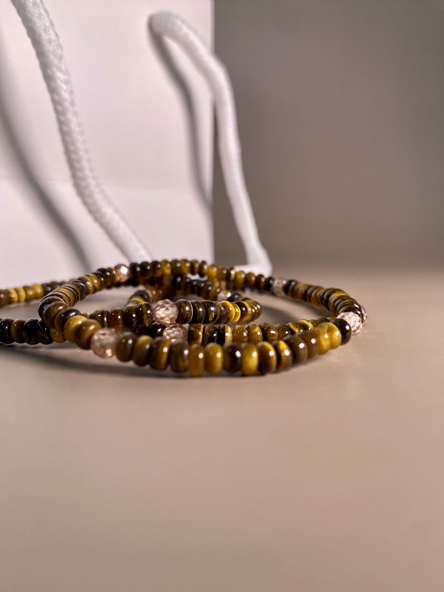 Mackenzie 4mm Tiger Eye Bracelet