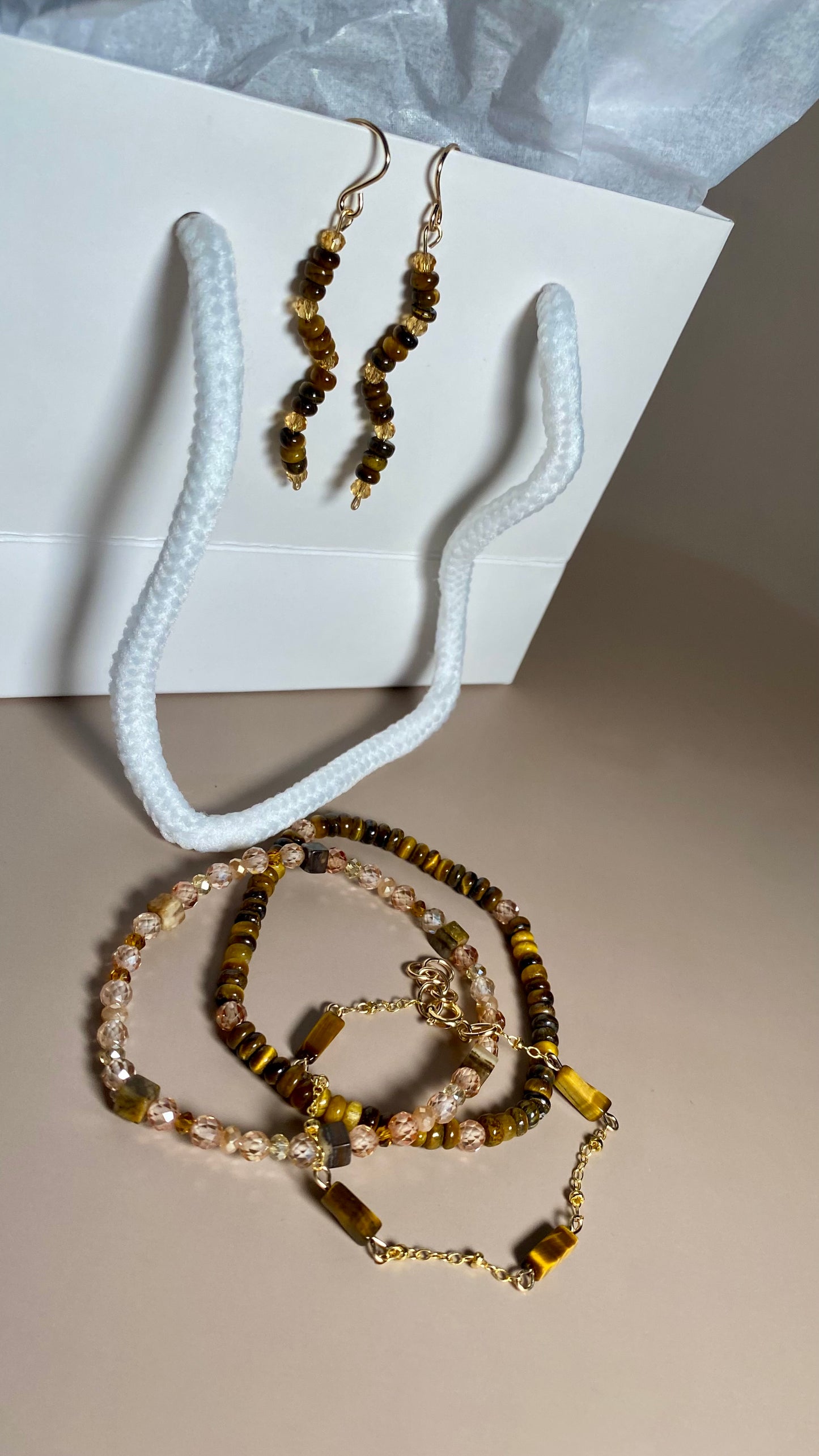 Mackenzie Tiger Eye Chain Bracelet