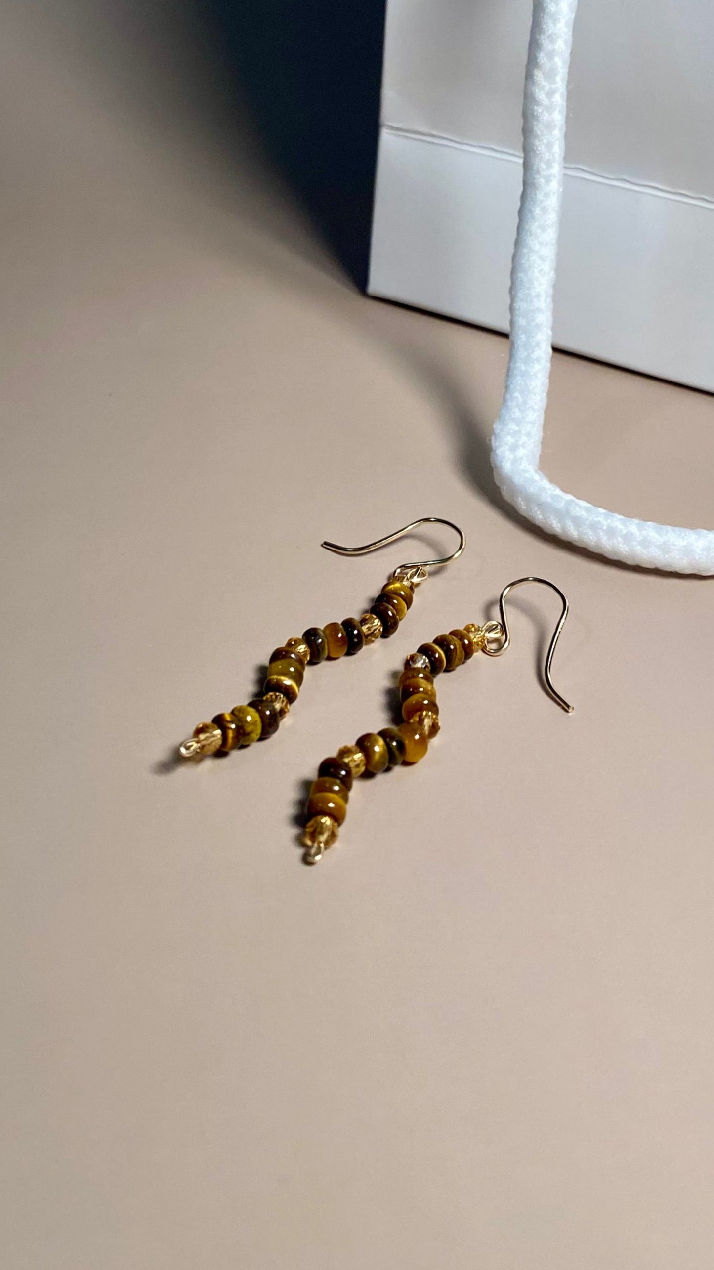 Mackenzie Tiger Eye Earrings