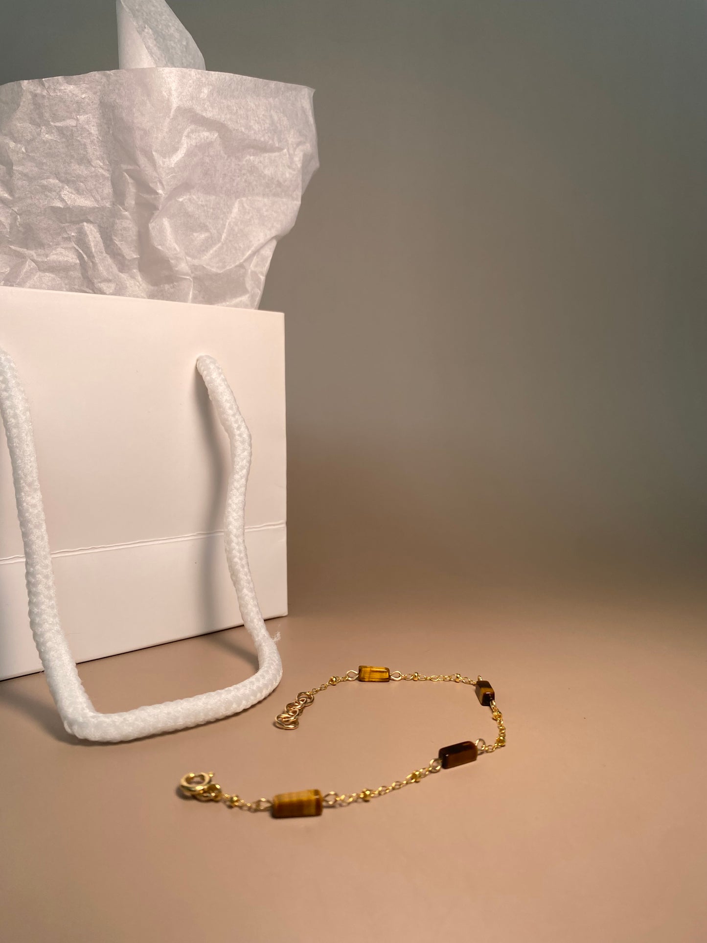 Mackenzie Tiger Eye Chain Bracelet