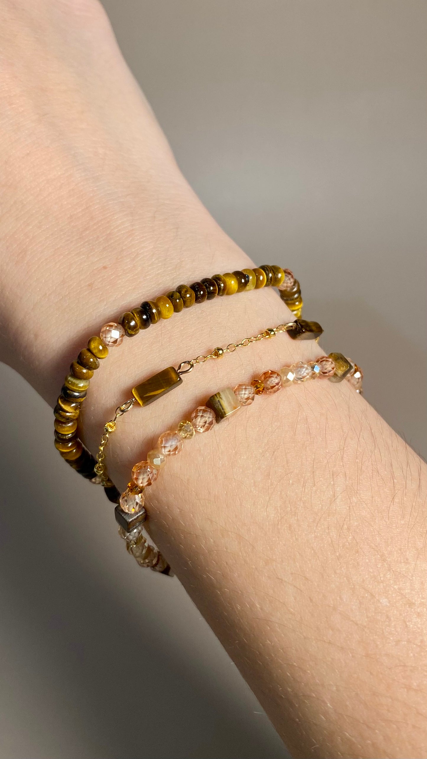Mackenzie Tiger Eye Chain Bracelet