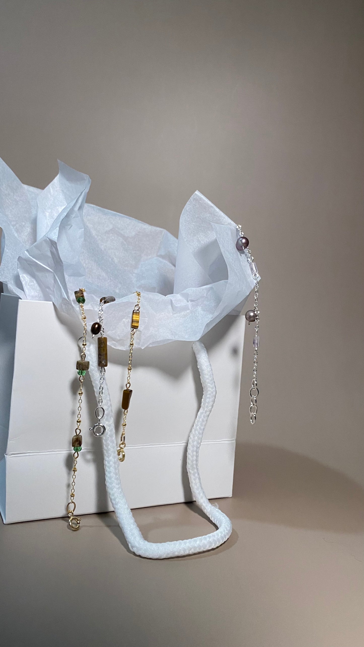 Mackenzie Tiger Eye Chain Bracelet