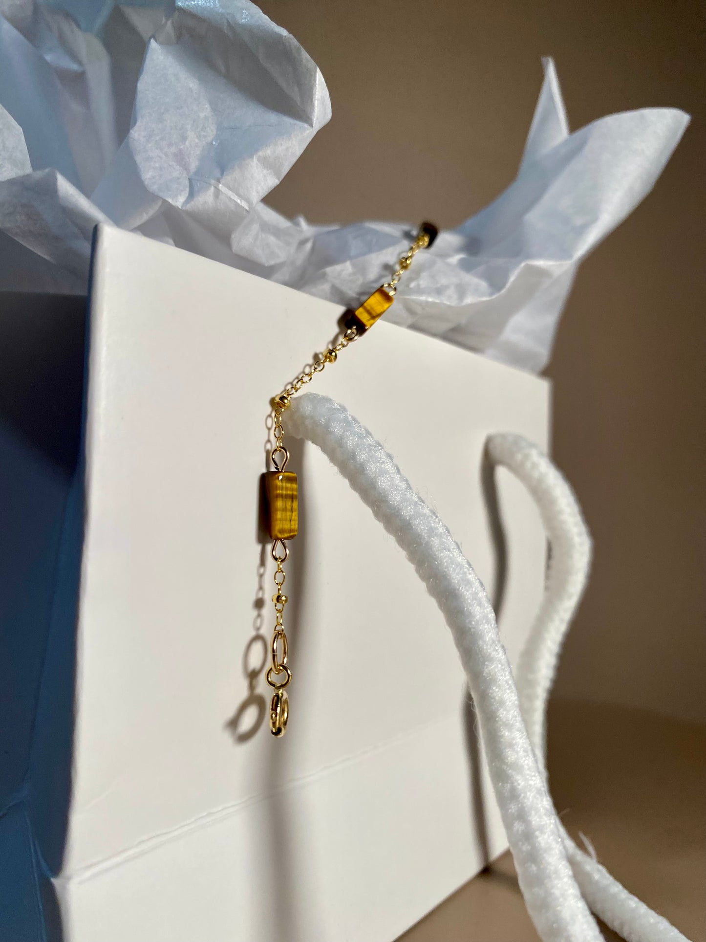 Mackenzie Tiger Eye Chain Bracelet