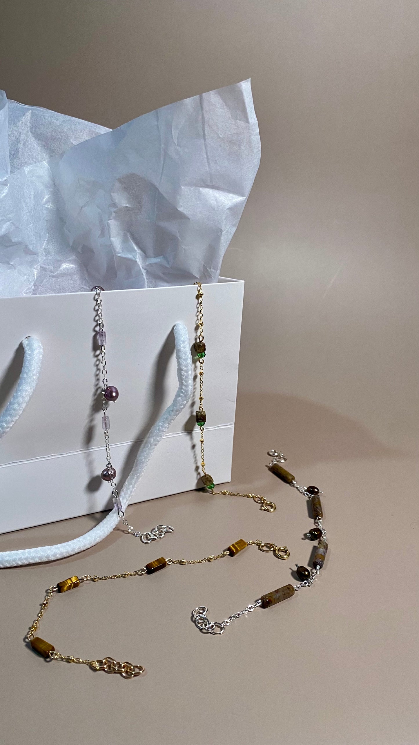 Mackenzie Tiger Eye Chain Bracelet