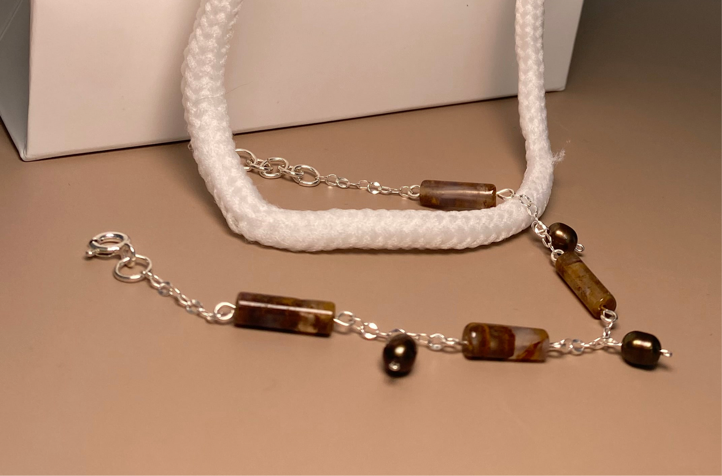 Raven Pietersite Chain Bracelet