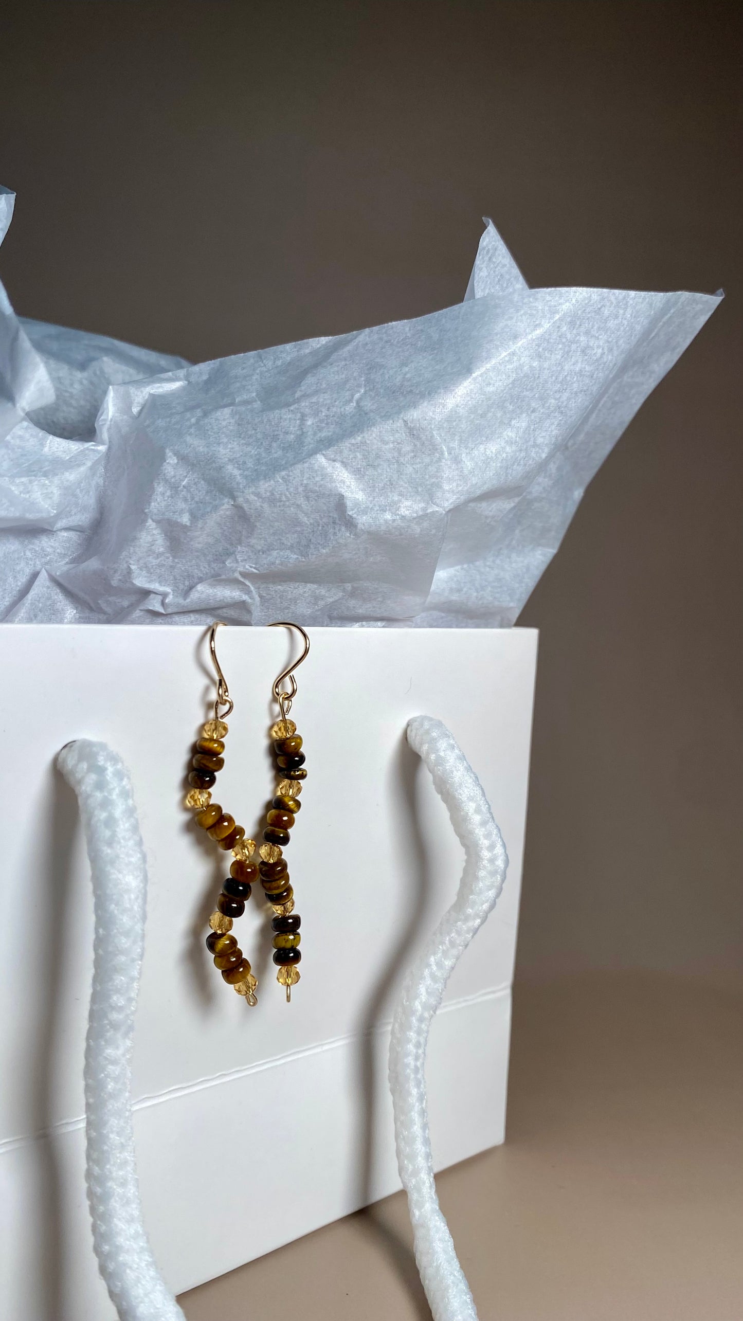 Mackenzie Tiger Eye Earrings